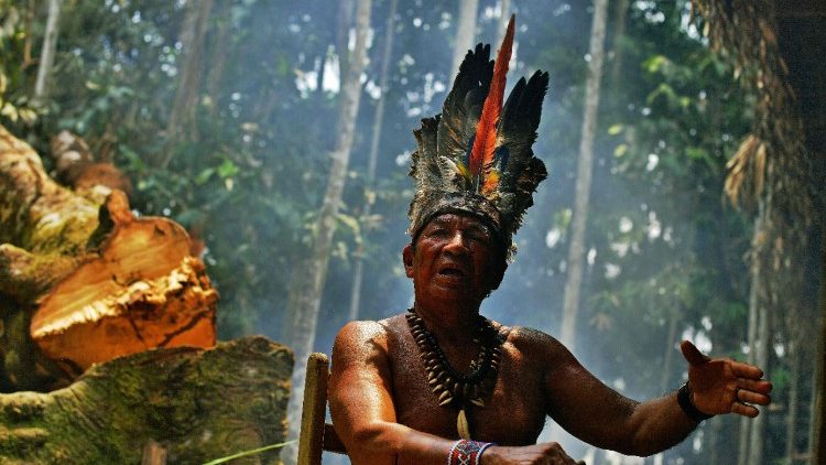 Indigener Amazonas-Bewohner