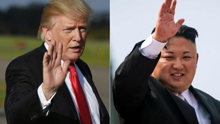 Die Staatschefs der USA und Nordkoreas, Donald Trump und Kim Jong-un