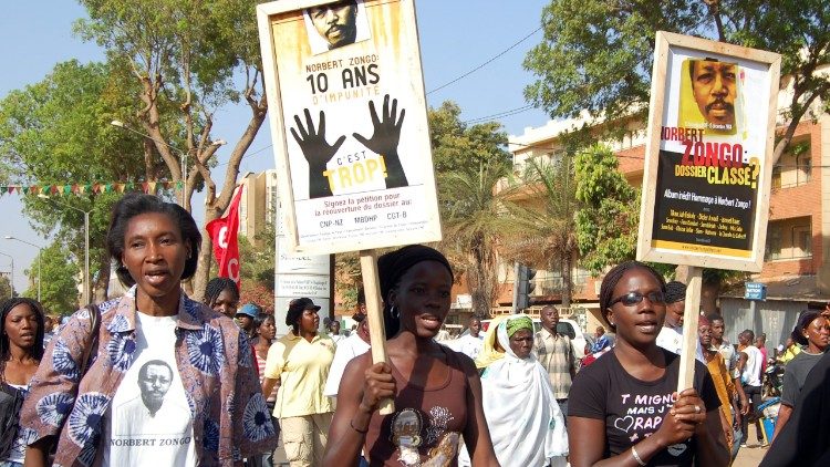 Manifestazione in Burkina Faso