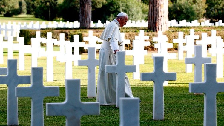 Pope Francis at Nettuno US War Cemetery