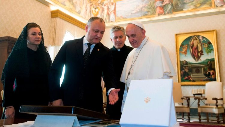 Papa Francisco audiencia presidente de Moldavia