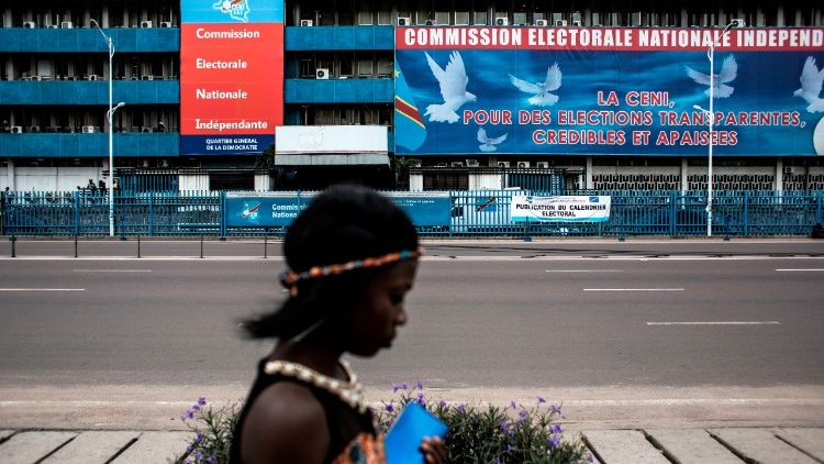 Le bâtiment de la Ceni, la commission électorale indépendante de RDC à Kinshasa