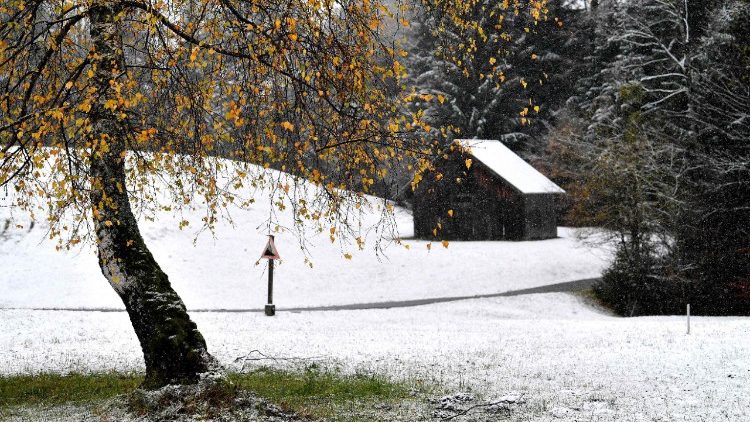 Neuschnee in Krispl (Österreich)