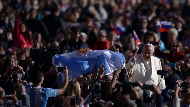 Le Pape François lors d'une audience générale.