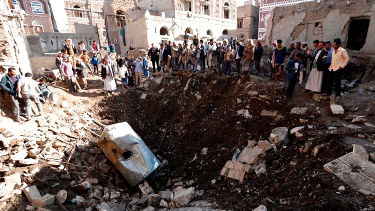 Nach einem Luftangriff auf Sanaa an diesem Samstag