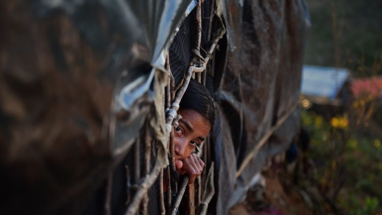 Une jeune fille réfugiée rohingya dans la province d'Ukhia au Bangladesh, le 13 novembre 2017.