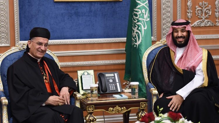 Der libanesische Kardinal Bechara Rai konnte im letzten November Saudi-Arabien besuchen - hier mit Kronprinz Mohammed  bin Salman.