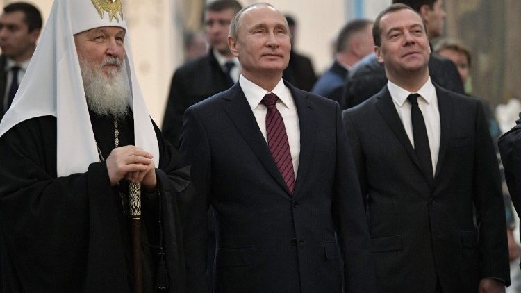 Patriarch Kyrill und Präsident Putin