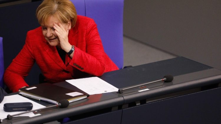 Angela Merkel au Bundestag, le 21 novembre 2017.