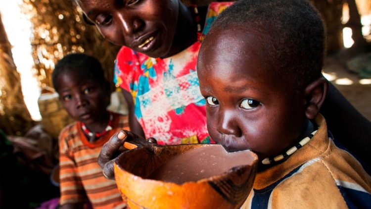Bambini malnutriti del Sud Sudan