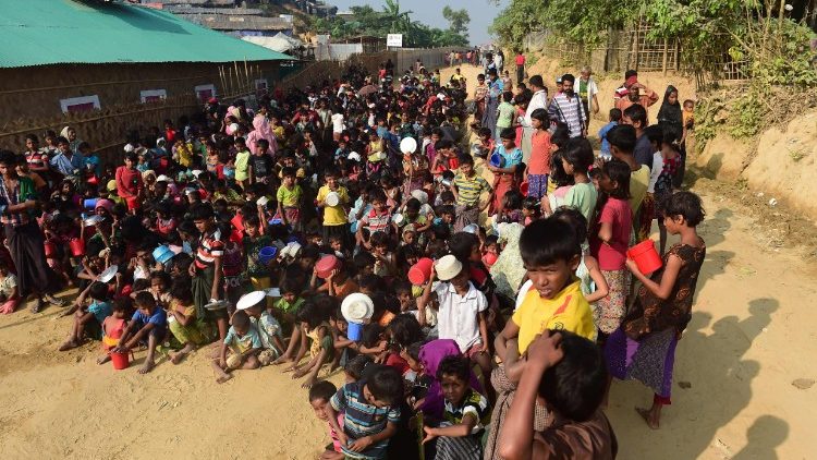Rohingya in einem Flüchtlingscamp in Bangladesch