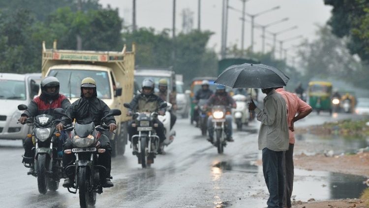 Regen in Colombo, heute morgen