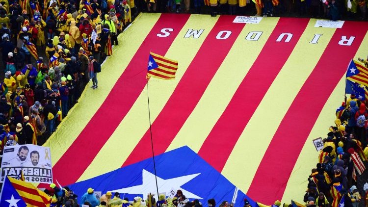 Demonstrationen für eine Abspaltung Kataloniens von Spanien