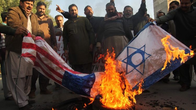 Proteste contro Israele e Stati Uniti
