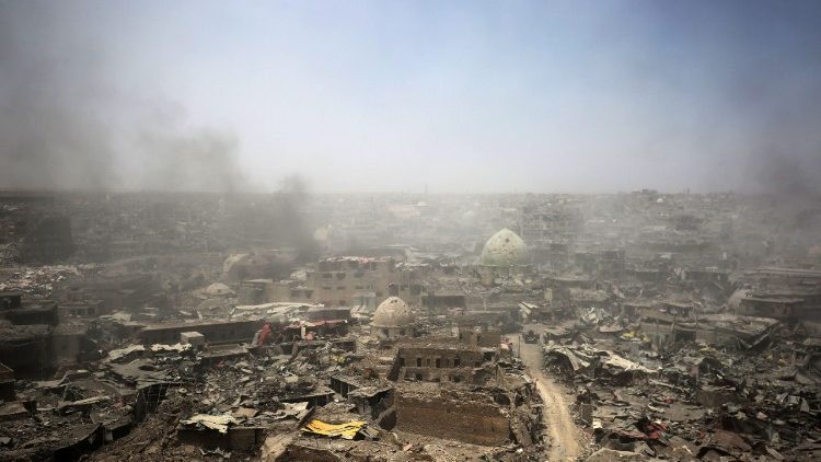 La ville de Mossoul en juillet 2017, lors de la bataille contre Daech.