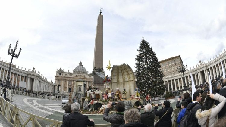 Nativity scene in St. Peter's Square