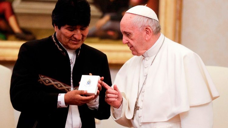 Le Pape François et Evo Morales