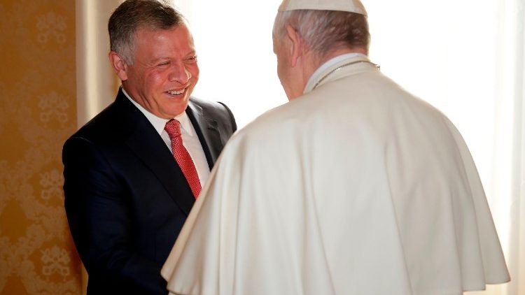 Papa Francisco e Rei Abdullah II