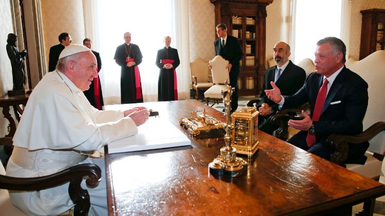 Papa Francisco audiencia vaticano rey de Jordania 