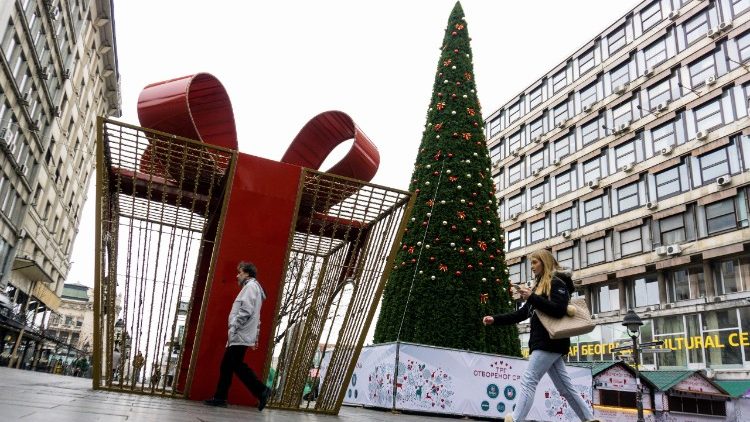 Weihnachtsbaum in Belgrad