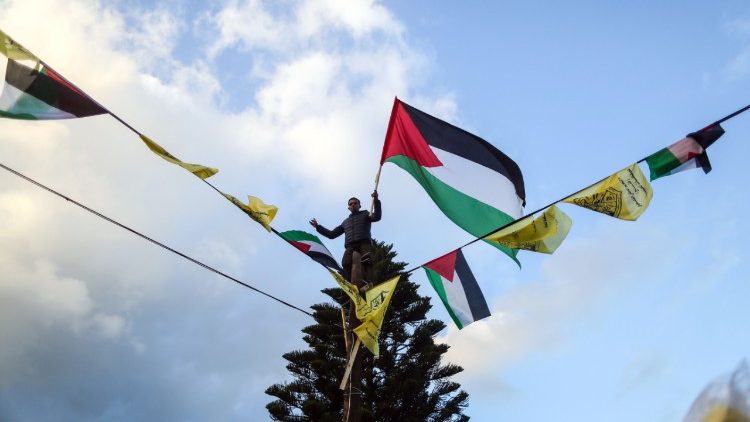 Un supporter du Fatah lors d'une manifestation à Gaza, le 31 décembre 2017.