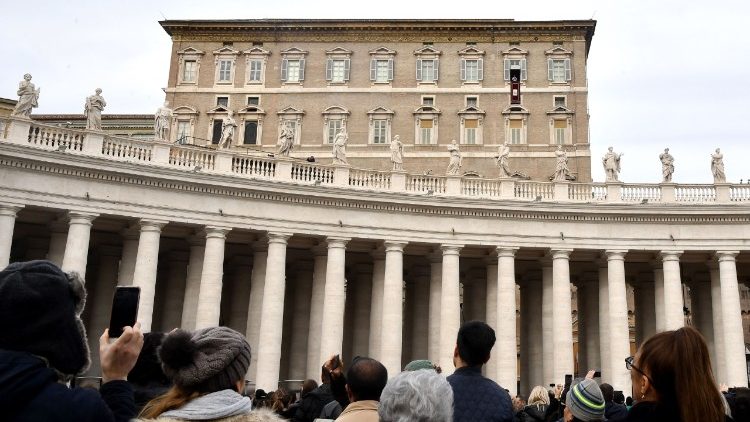 A view of the Vatican's Apostolic Palace from St Peter's Square