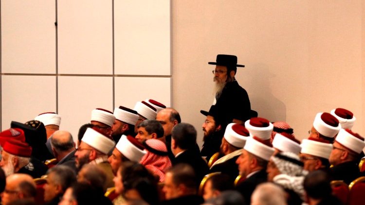 Ungewohntes Bild: Ein orthodoxer Jude und Muslimführer in Ramallah