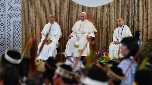 Pope Francis urges defence of rights and lands of Amazonia natives