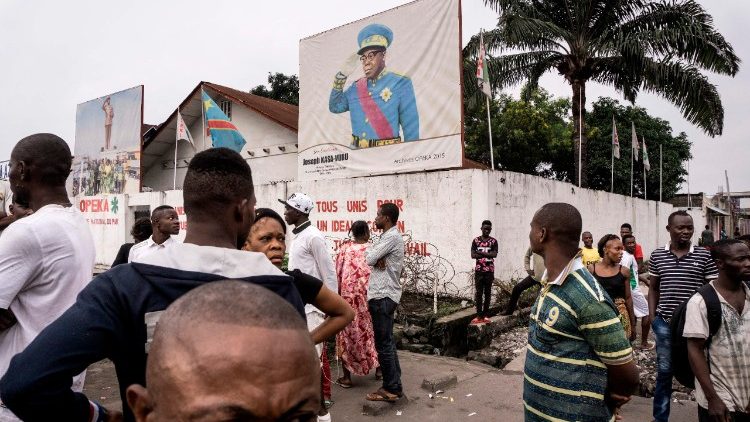 Bei einer Kundgebung gegen Langzeit-Präsident Kabila