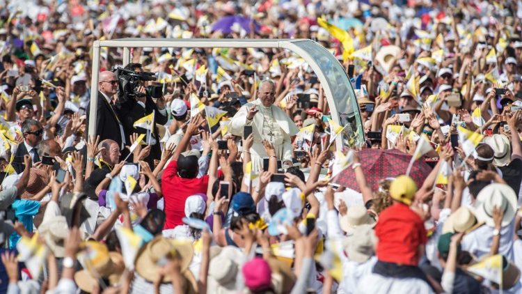 Le Pape François en visite au Pérou, le 21 janvier 2018. Image d'illustration. 