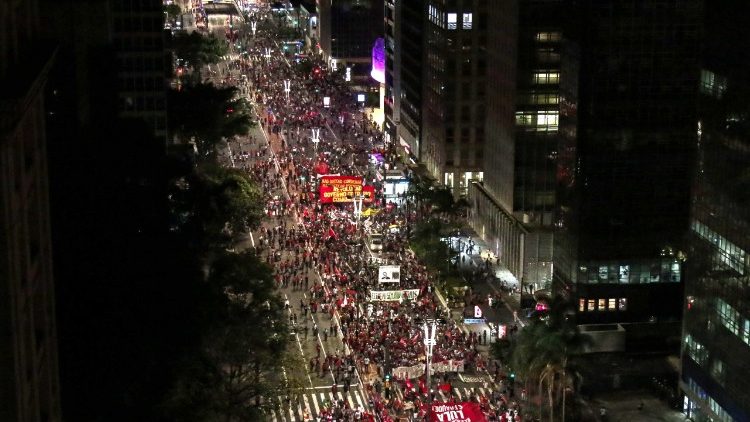 Manifestazione dei sostenitori di Lula da Silva