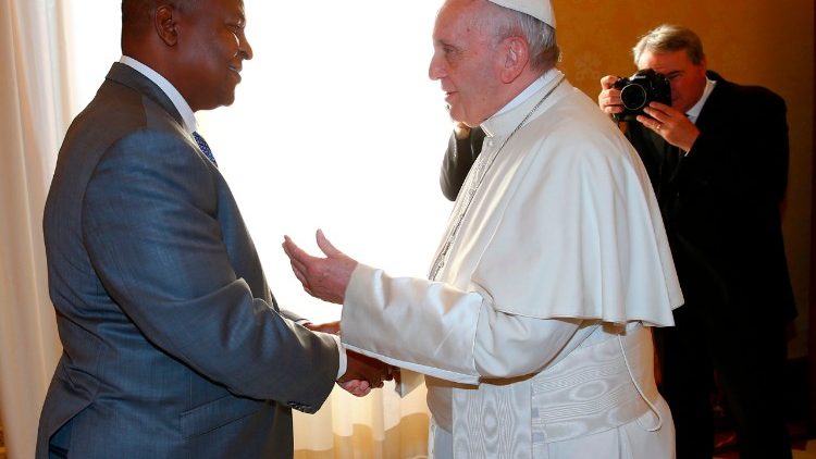 Papst trifft Präsident Zentralafrikas