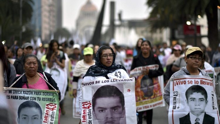Manifestação nas ruas do México