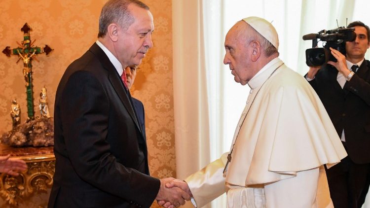 El Papa Francisco recibe en audiencia al Presidente de Turquía Recep Tayyp Erdoğan