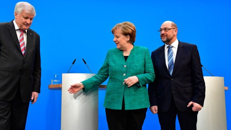 La CDU-CSU et le SPD sont parvenus à un accord, le 7 février 2018.