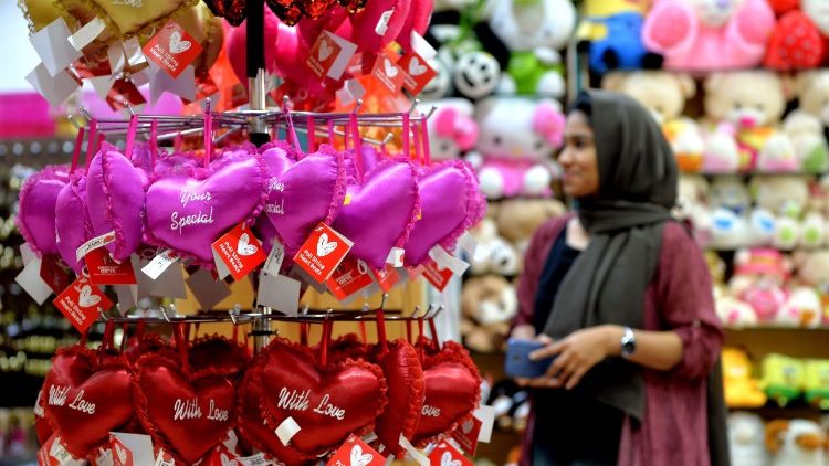 Verkauf zum Valentinstag in Indien