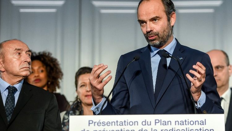 Le Premier ministre français, Édouard Philippe, a présenté à Lille le plan du gouvernement pour lutter contre la radicalisation, le 23 février 2018.