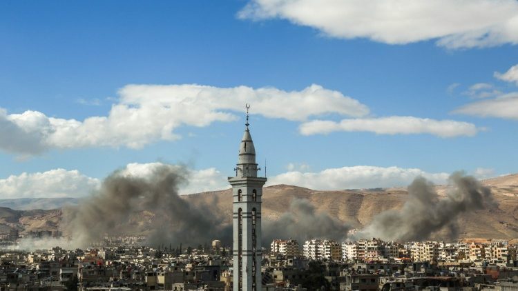 Combats dans l'agglomération de Damas, le 27 février 2018.