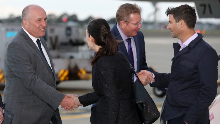 La nouvelle chef du gouvernement néo-zélandais, Jacinta Ardern, lors d'une récente visite en Australie.