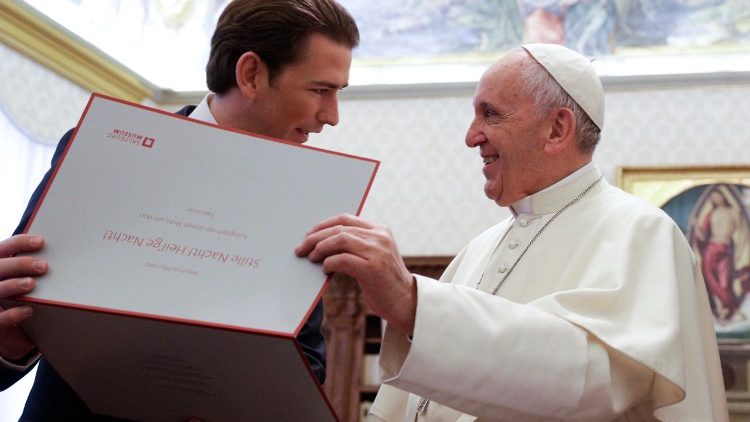 Österreichs Regierungschef Sebastian Kurz bei Papst Franziskus