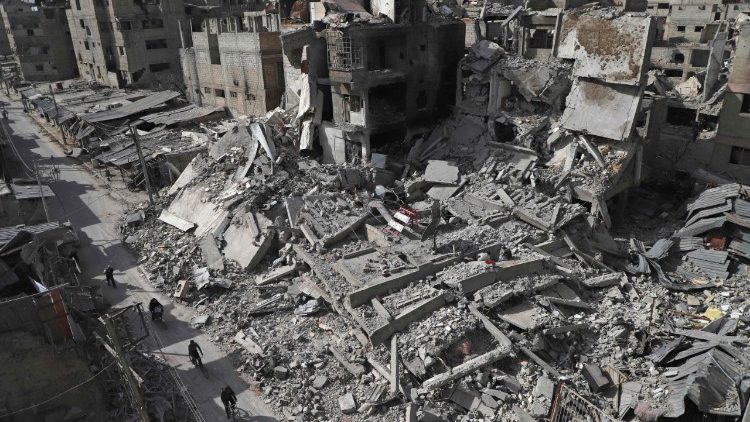 Totale Zerstörung ist die Folge der Kämpfe in Syrien