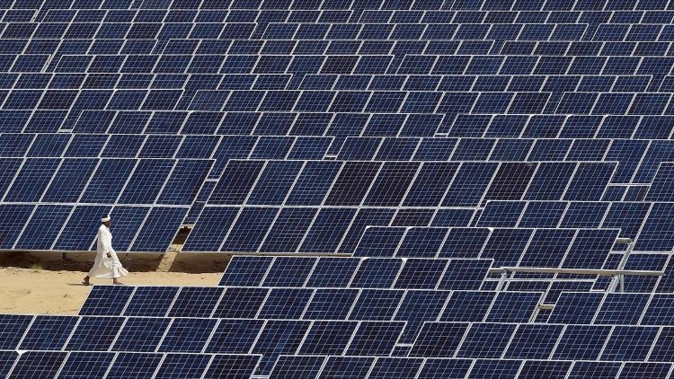 Photovoltaikanlagen wie hier in Indien sollen dazu beitragen, den Klimawandel aufzuhalten