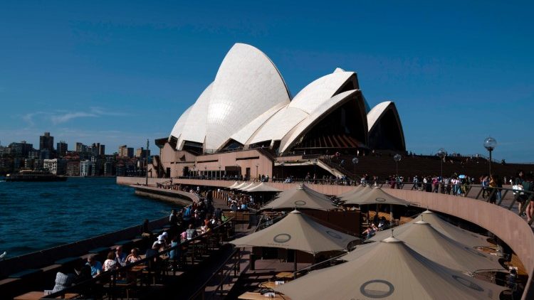 The landmark Opera House in Sydney, Australia