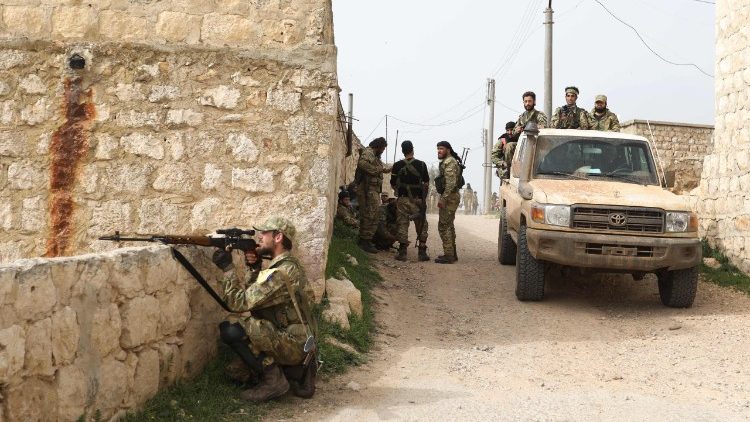 Miasto Afrin w Syrii okupowane przez wojsko tureckie