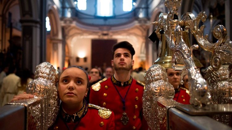 Hiszpania, Malaga, procesja w Niedzielę palmową