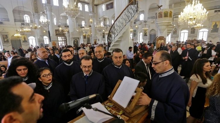 In einer griechisch-orthoodoxen Kirche in Damaskus