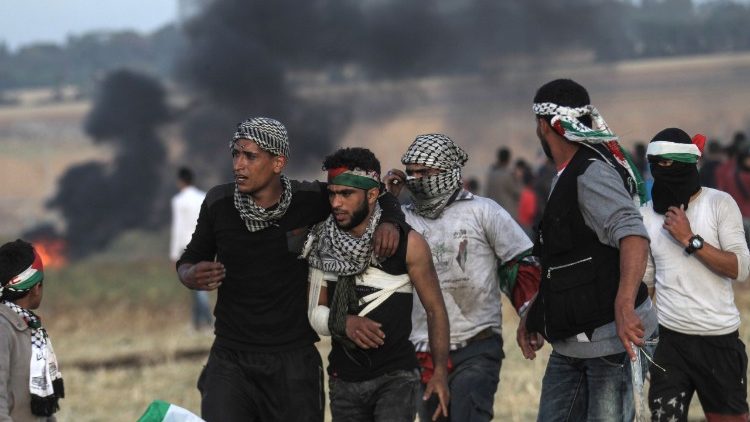 Junge Palästinenser im Gaza-Konflikt