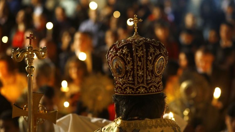 Celebração da Igreja Greco-ortodoxa na Faixa de Gaza