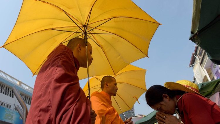 Buddhistische Mönche in Kambodscha