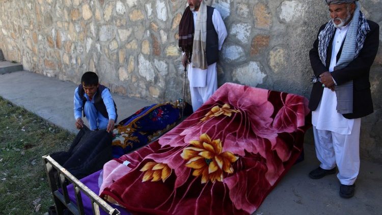 Dead bodies after a Taliban attack on a government post in Afghanistan's Gazni province. 